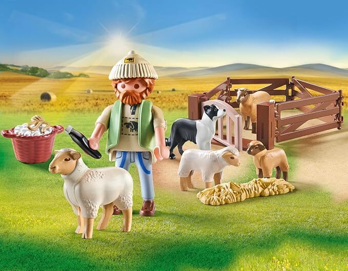 Playmobil Country - Young Shepherd with Flock of Sheep