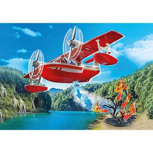 Playmobil City Action - Firefighting Plane with Extinguishing Function