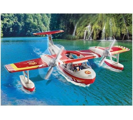 Playmobil City Action - Firefighting Plane with Extinguishing Function