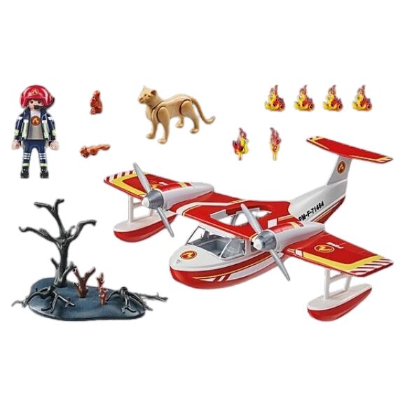 Playmobil City Action - Firefighting Plane with Extinguishing Function