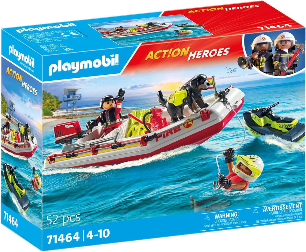 Playmobil Action Heroes - Fireboat with Water Scooter