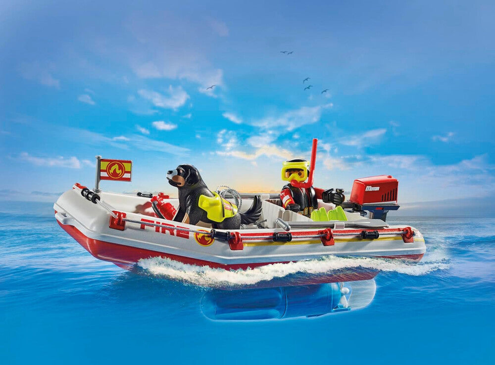 Playmobil Action Heroes - Fireboat with Water Scooter