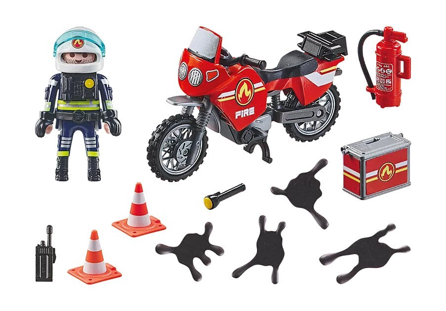 Playmobil Action Heroes - Fire Engine at the Scene of Accident