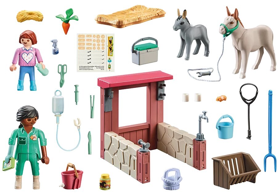 Playmobil Country - Starter Pack Veterinary Mission with the Donkeys