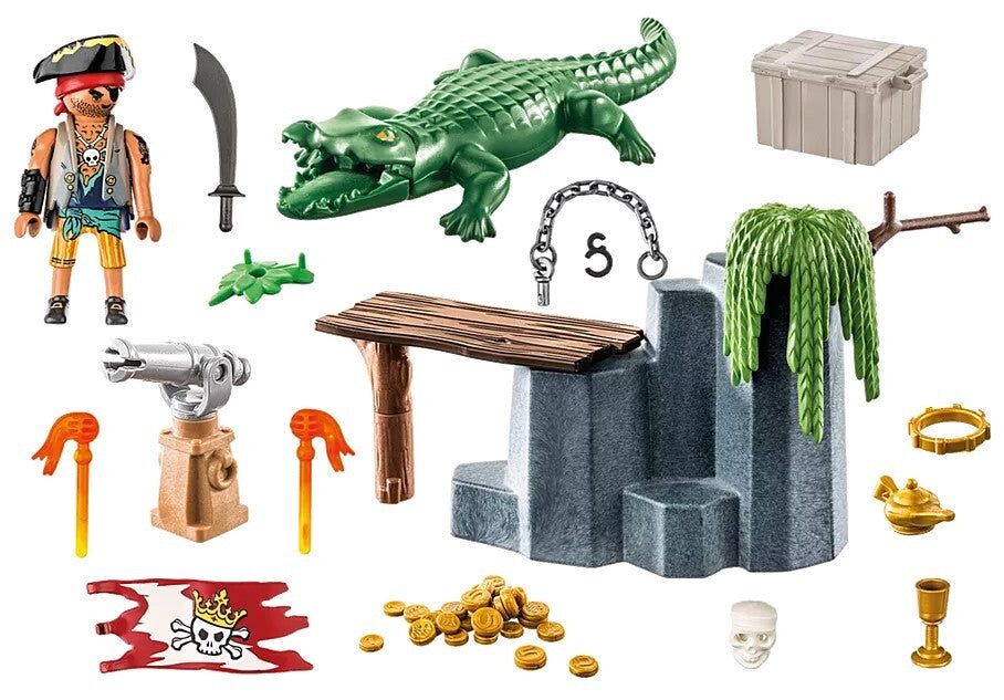 Playmobil Pirates - Starter Pack Pirate with Alligator