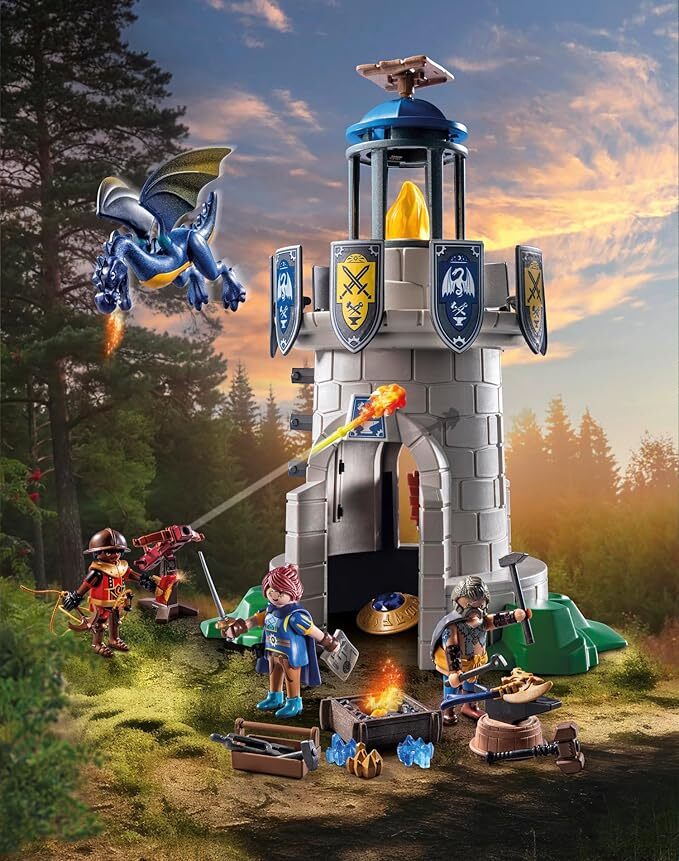 Playmobil Novelmore - Knight's Tower with Smith and Dragon