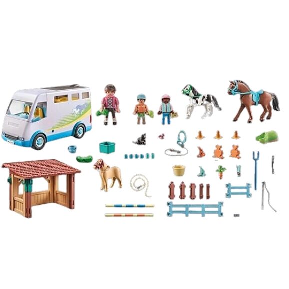 Playmobil Horses of Waterfall - Mobile Horse Riding School