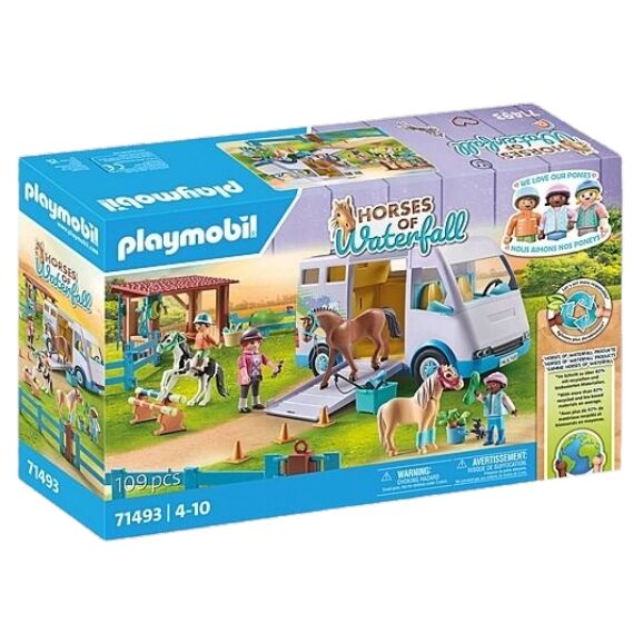 Playmobil Horses of Waterfall - Mobile Horse Riding School