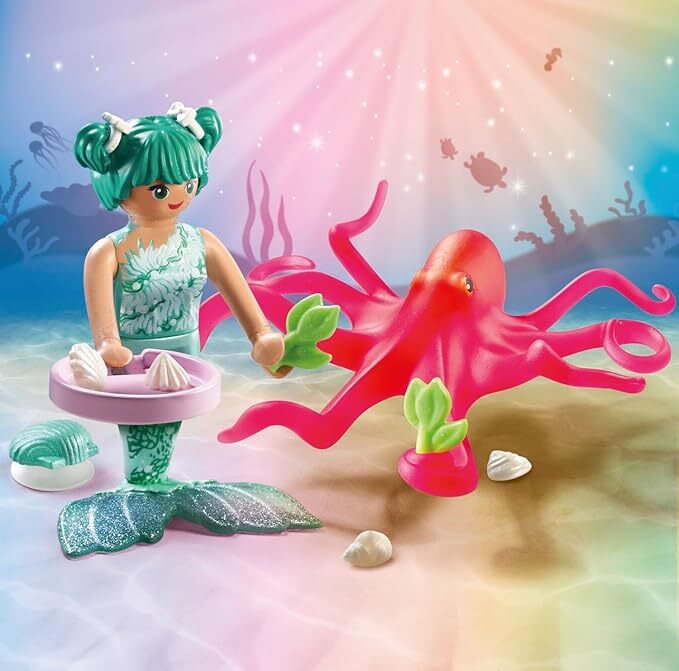Playmobil Princess Magic - Mermaid with Colour-Changing Octopus