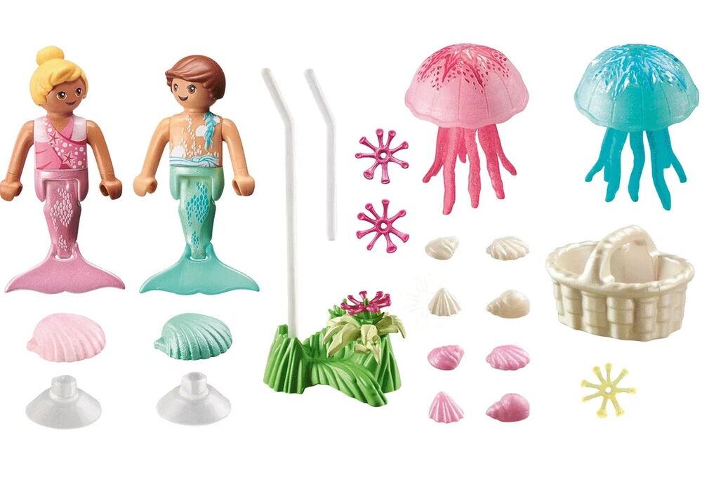 Playmobil Princess Magic - Little Mermaids with Jellyfish