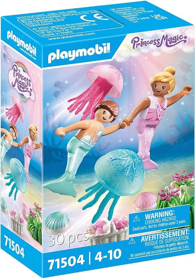 Playmobil Princess Magic - Little Mermaids with Jellyfish