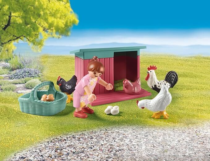Playmobil My Life - Little Chicken Farm in the Tiny House Garden