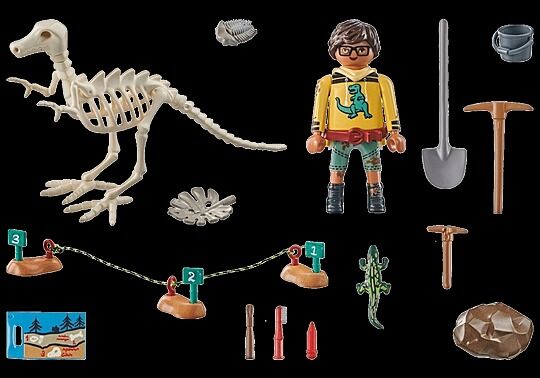 Playmobil Dinos - Archaeological Dig with Dinosaur Skeleton