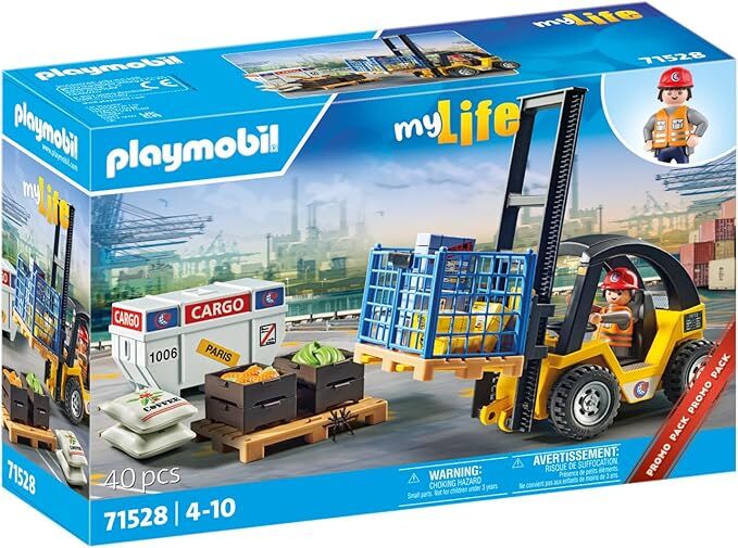 Playmobil My Life - Forklift Truck with Cargo