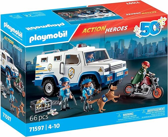 Playmobil Action Heroes - Police Money Transporter
