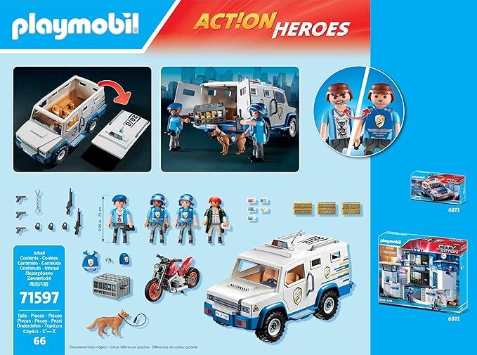Playmobil Action Heroes - Police Money Transporter