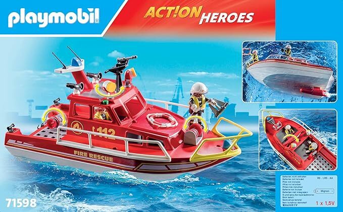Playmobil Action Heroes - Fire Rescue Boat