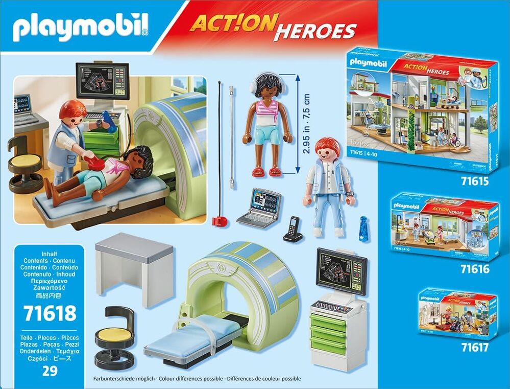 Playmobil Action Heroes - MRI with Patient