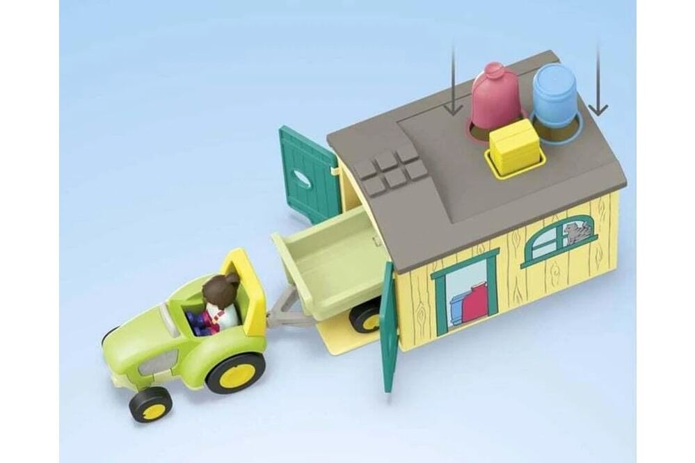 Playmobil JUNIOR - Farm Adventure with Tractor, Trailer and Animal Friends