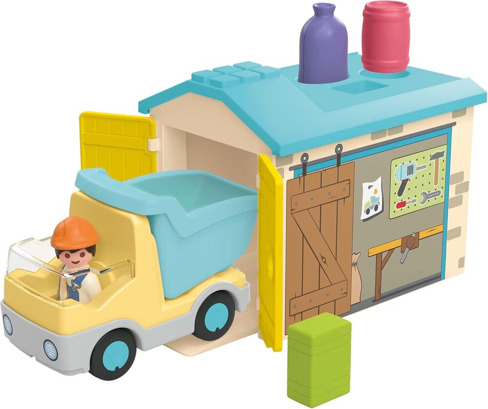 Playmobil JUNIOR - Construction Truck with Garage