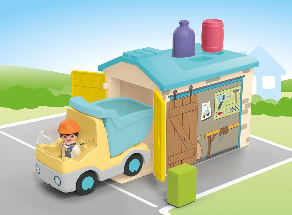 Playmobil JUNIOR - Construction Truck with Garage