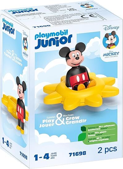 Playmobil JUNIOR & Disney - Mickey Mouse's Spinning Sun with Rattle Feature
