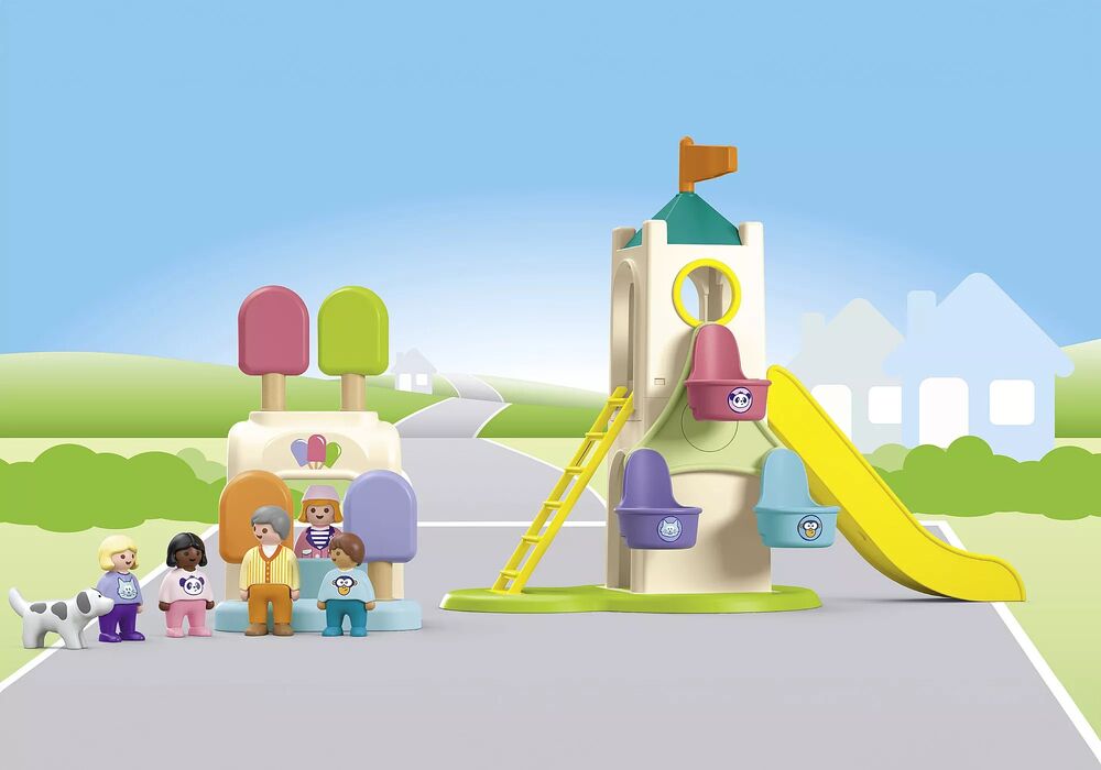 Playmobil JUNIOR - Adventure Tower with Ice Cream Booth
