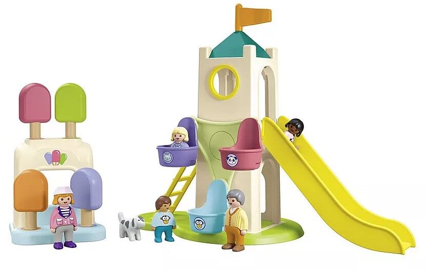 Playmobil JUNIOR - Adventure Tower with Ice Cream Booth