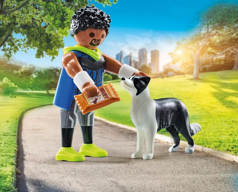Playmobil My Life - Jogger with Border Collie