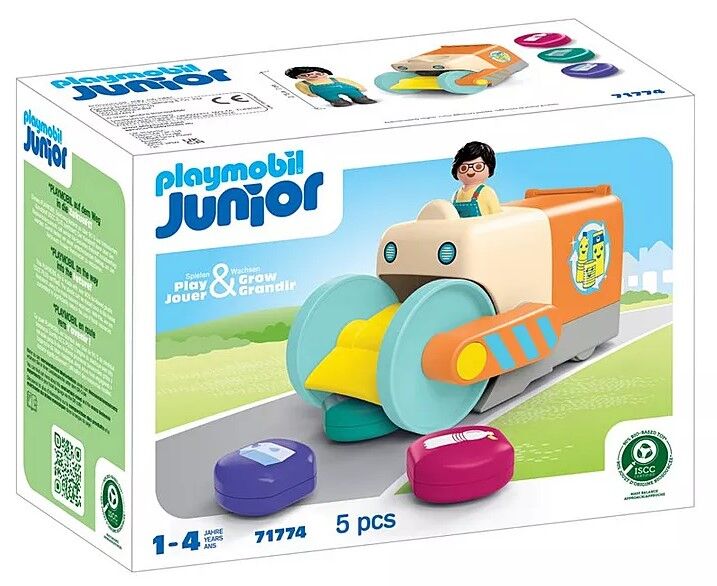 Playmobil JUNIOR - Push and Grab Garbage Collector