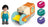Playmobil JUNIOR - Push and Grab Garbage Collector
