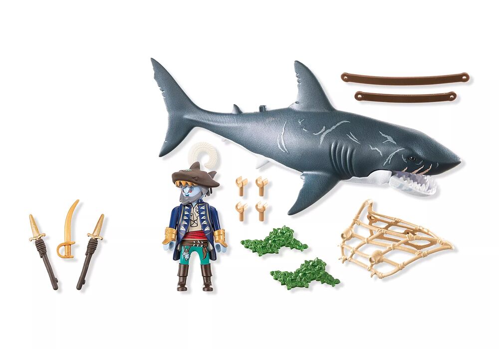 Playmobil Pirates - Giant Shark with Pirate
