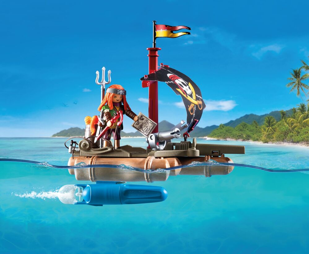 Playmobil Pirates - Pirate Raft with Treasure