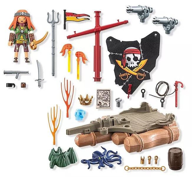 Playmobil Pirates - Pirate Raft with Treasure