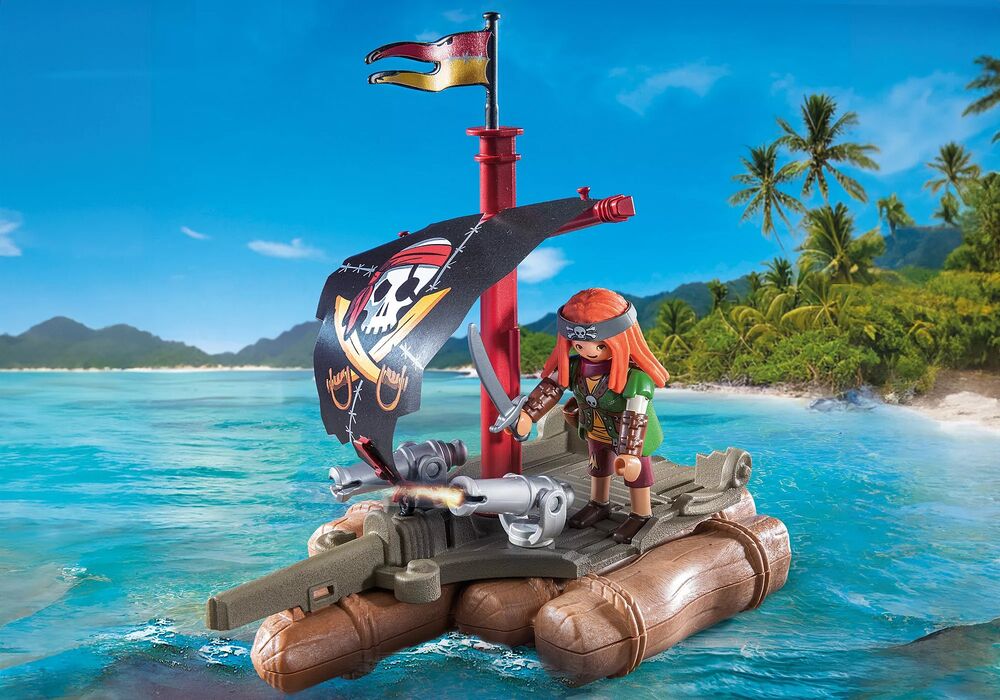 Playmobil Pirates - Pirate Raft with Treasure