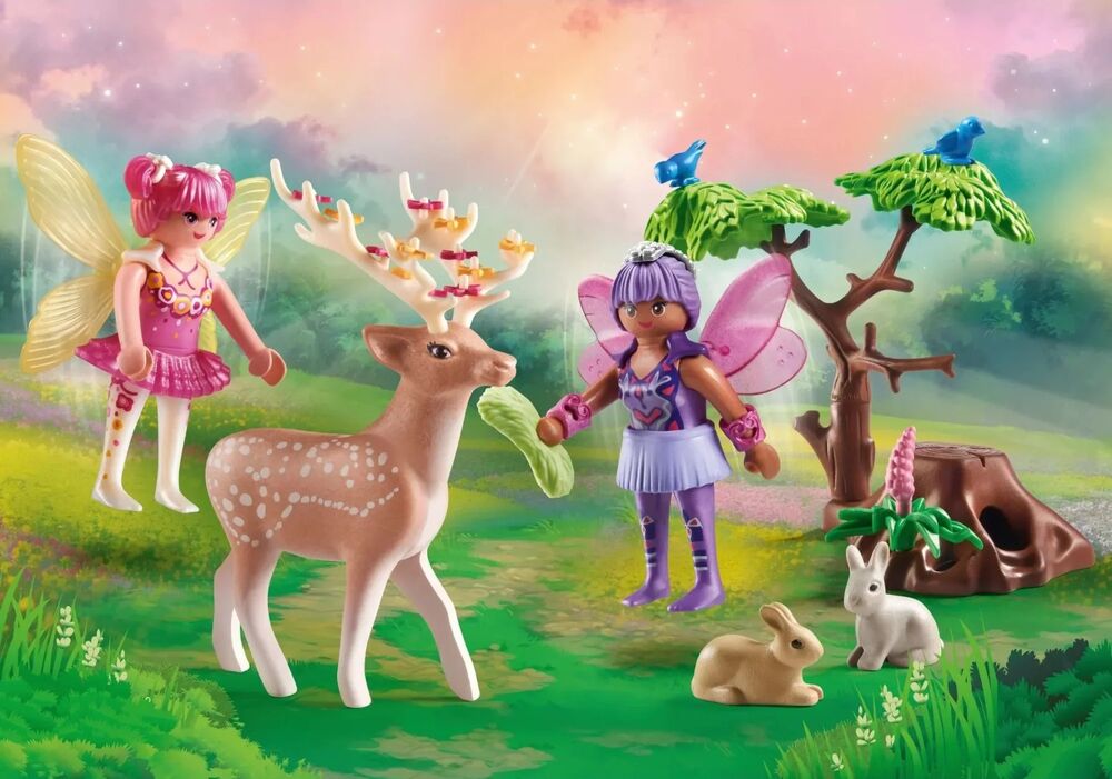 Playmobil Princess Magic - Fairies with Forest Animals Starter Pack
