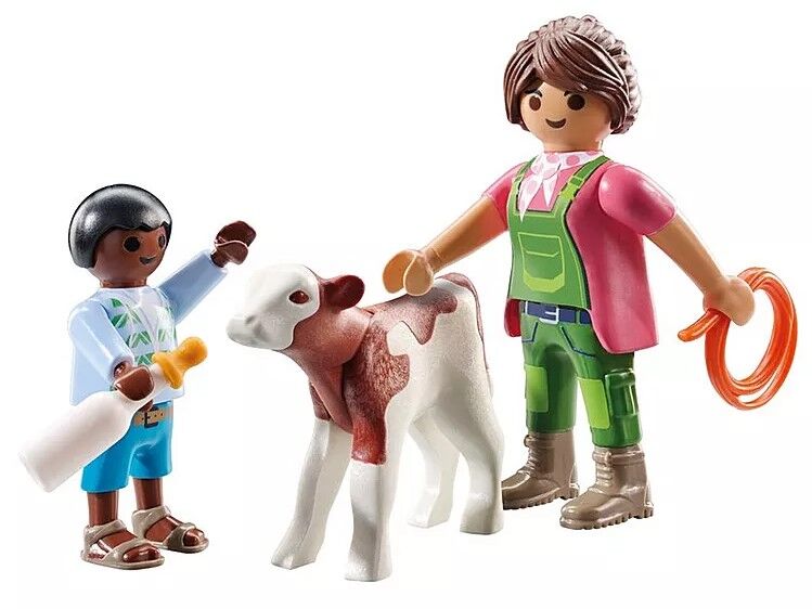 Playmobil DuoPack - Farmer with Calf