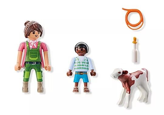 Playmobil DuoPack - Farmer with Calf