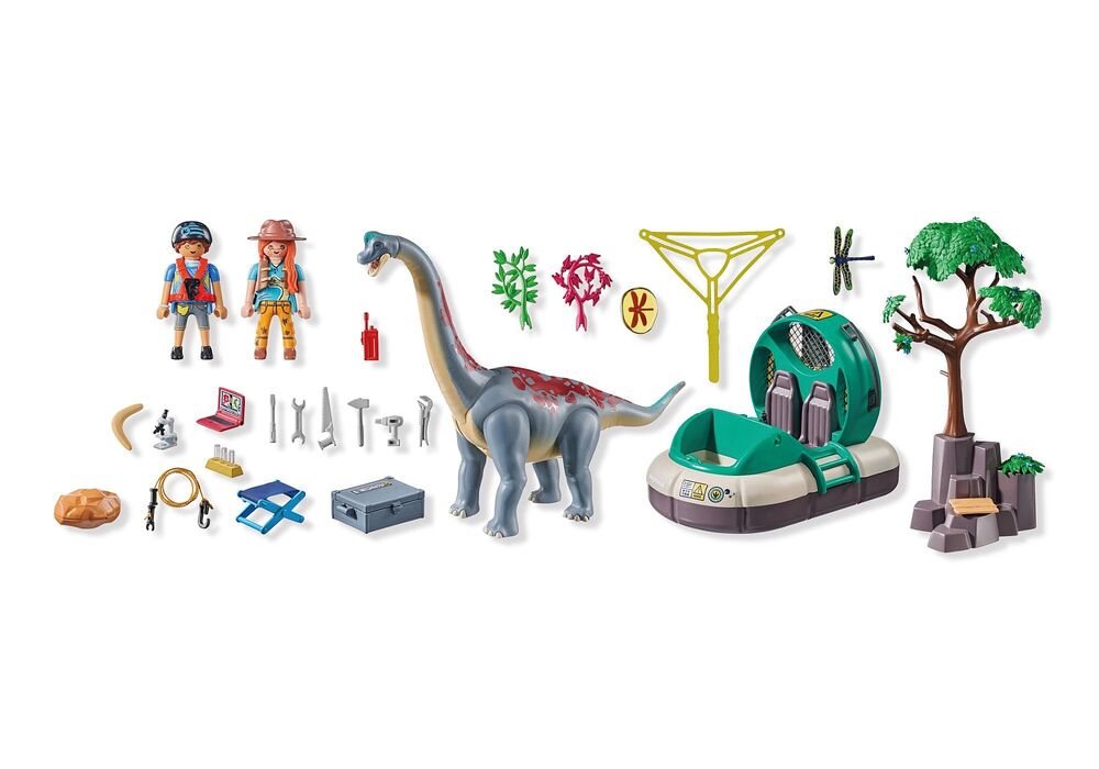 Playmobil Dinos - Brachiosaurus with Hovercraft