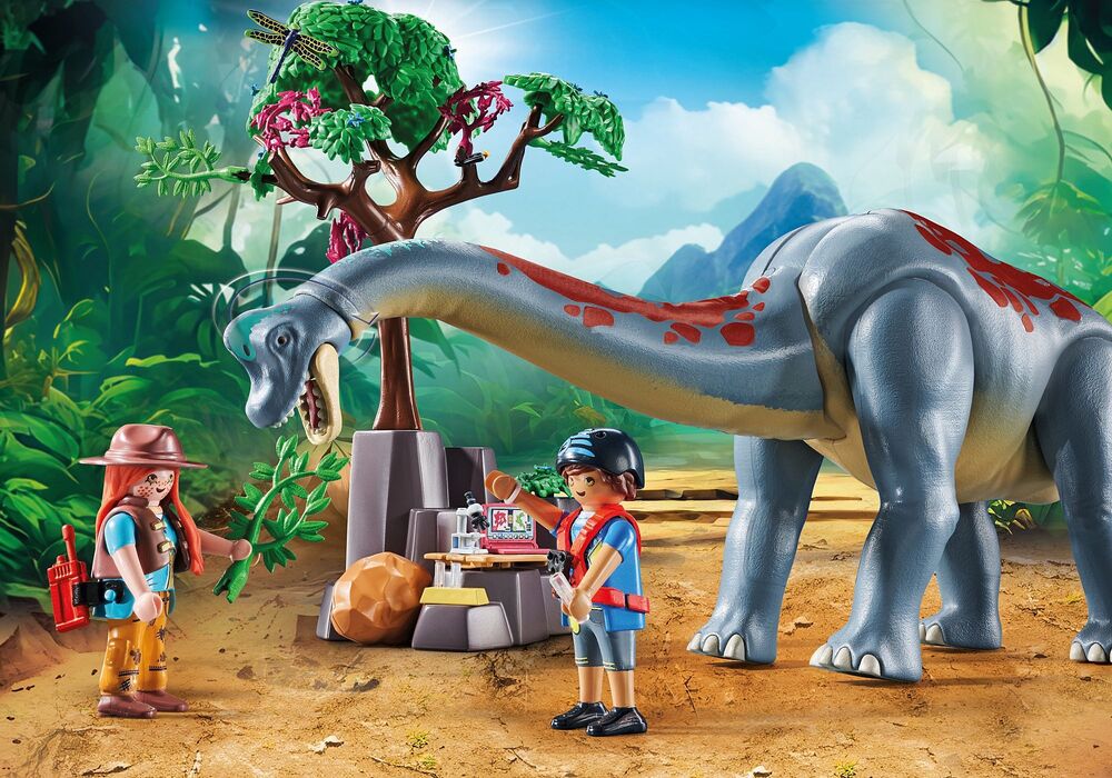 Playmobil Dinos - Brachiosaurus with Hovercraft