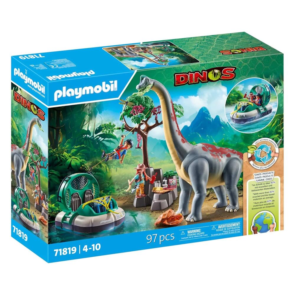 Playmobil Dinos - Brachiosaurus with Hovercraft