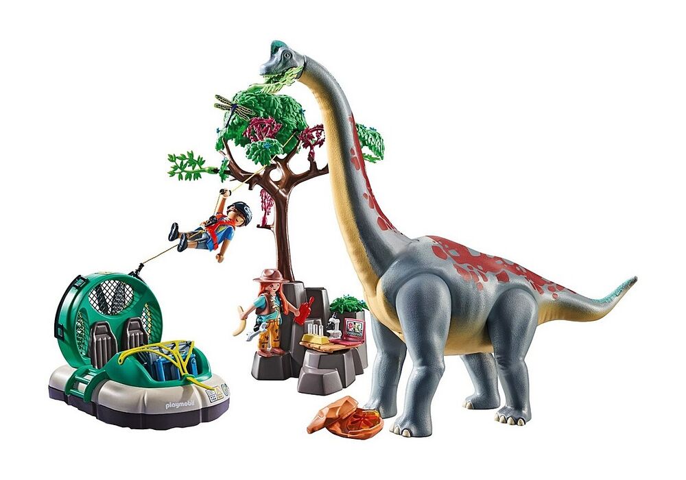 Playmobil Dinos - Brachiosaurus with Hovercraft