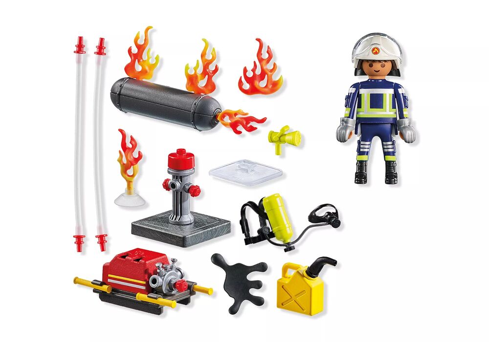 Playmobil Action Heroes - Firefighter with Water Pump
