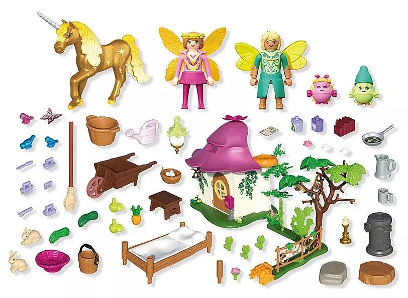 Playmobil - Cozy Fairy Home with Golden Unicorn