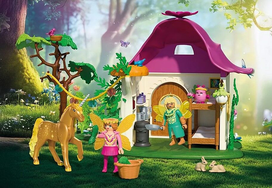 Playmobil - Cozy Fairy Home with Golden Unicorn