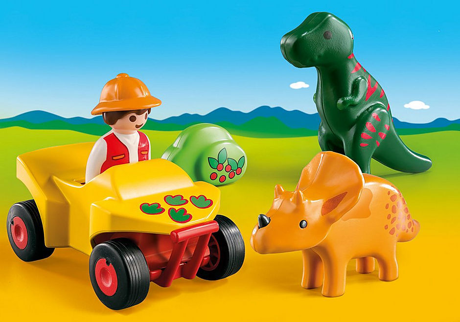 Playmobil 1.2.3 - Explorer with Dinos