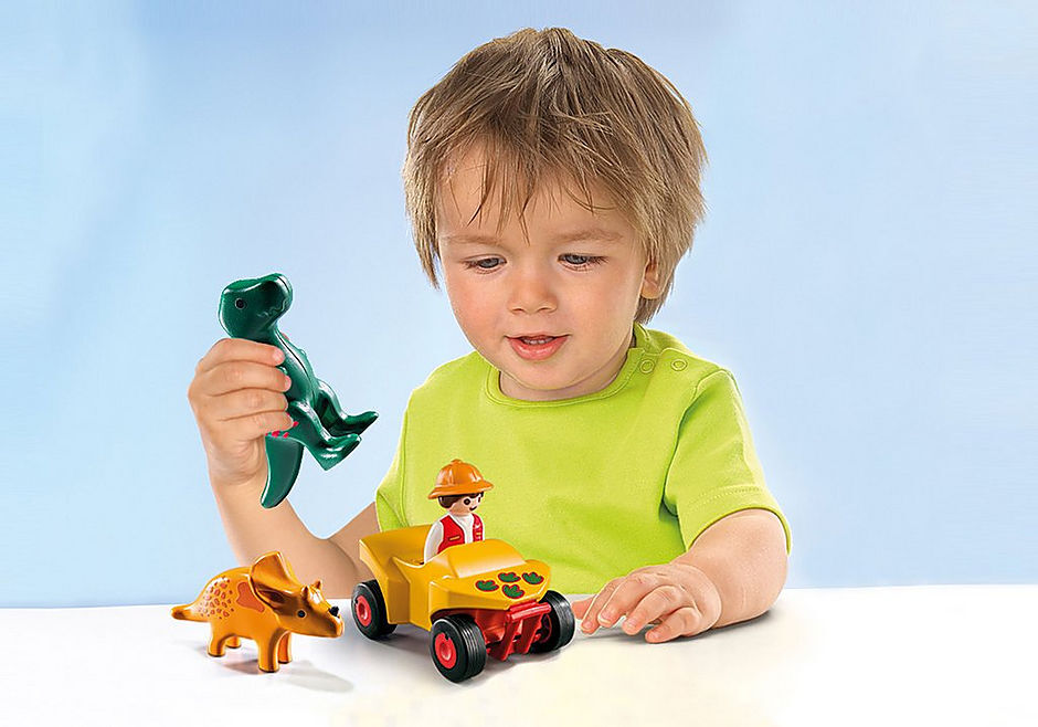Playmobil 1.2.3 - Explorer with Dinos