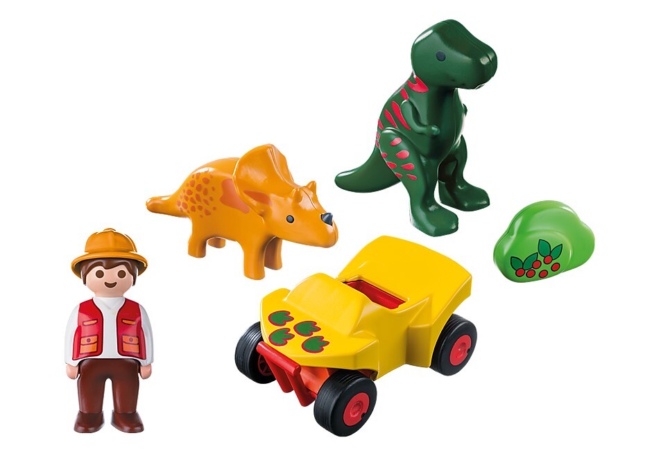 Playmobil 1.2.3 - Explorer with Dinos