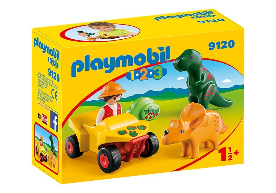Playmobil 1.2.3 - Explorer with Dinos