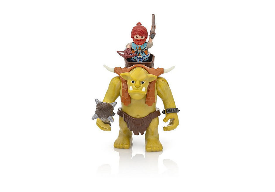 Playmobil Knights - Giant Troll with Dwarf Fighter